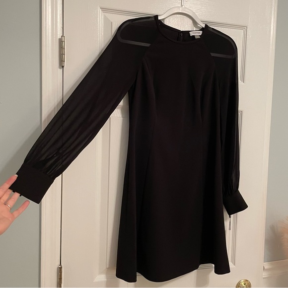 NWT Calvin Klein Long Sleeve Dress - Picture 2 of 12